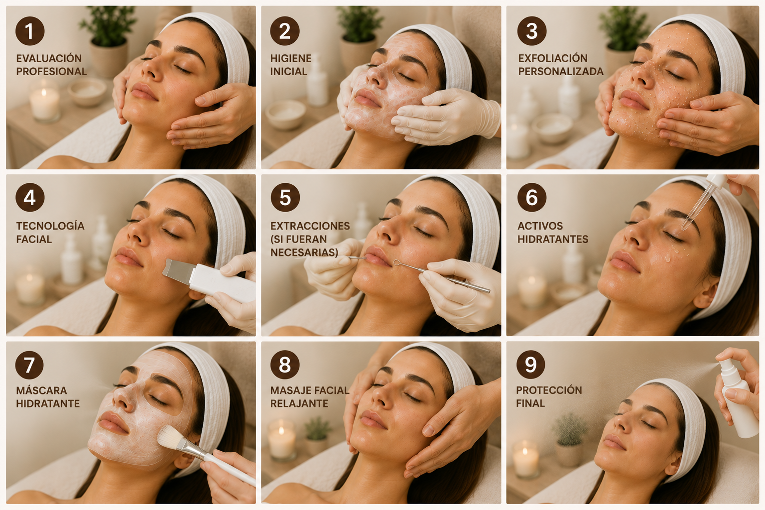 Paso a Paso del Tratamiento Facial